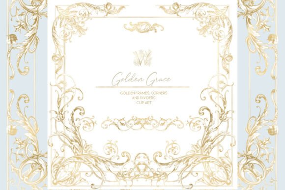Download Gold Ornate Victorian Frame Clipart - Old Collection