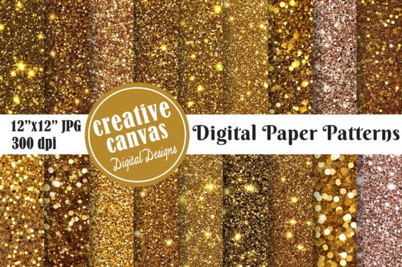 Download Luxury Gold Glitter Digital Paper - Old Collection