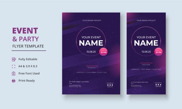 Download Event Flyer, Party Flyer, Auction Banner - Event Collection
