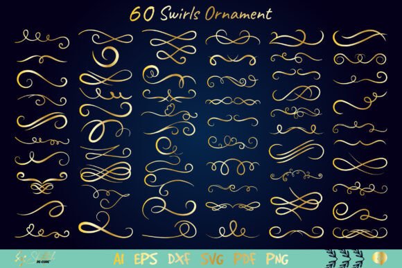 Download Vintage Swirls Ornament - Swirl Collection