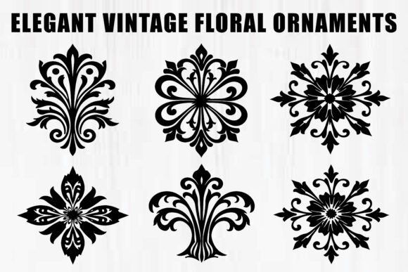 Download Laser Cut Floral Ornament Set - Set Collection