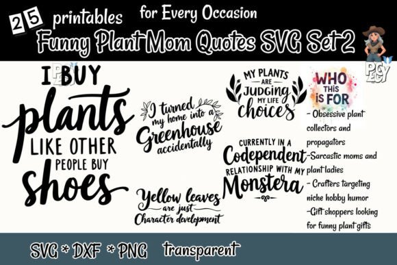 Download Funny Plant Mom Quotes SVG Set 2 - Set Collection